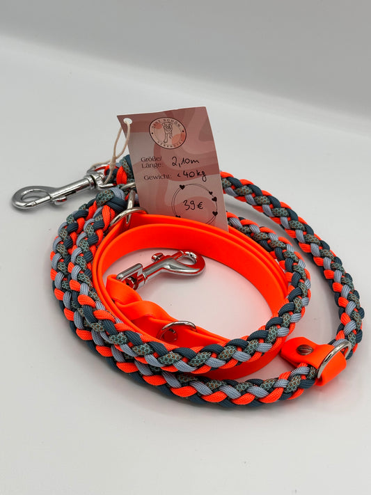 Gurtband x Paracord  Leine 2,10 m