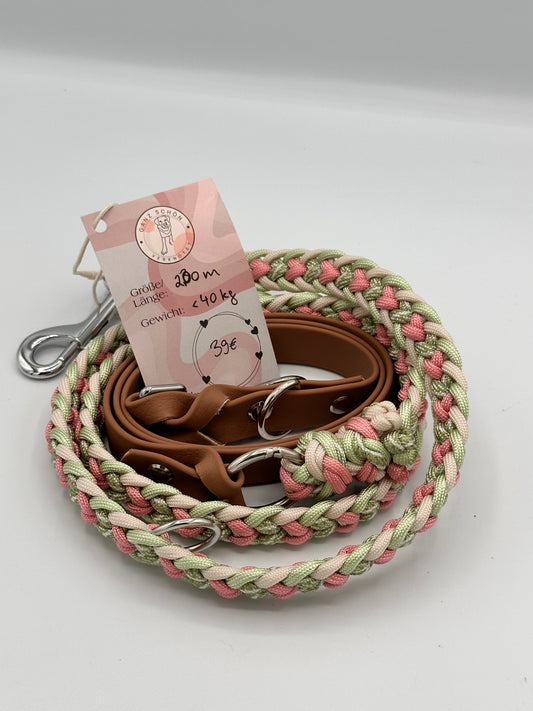 Gurtband x Paracord  Leine 2,00 m